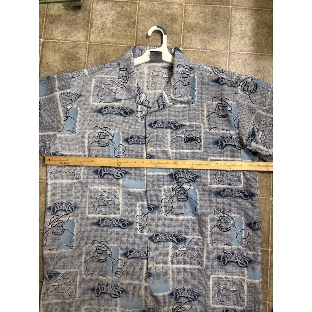 Vintage Southpole Button‎ Down Shirt Mens XL Blue Y2K Streetwear - Picture 5 of 6